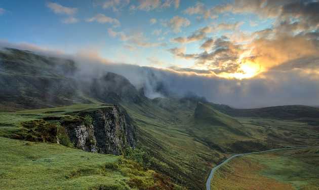 foggy mountaintop